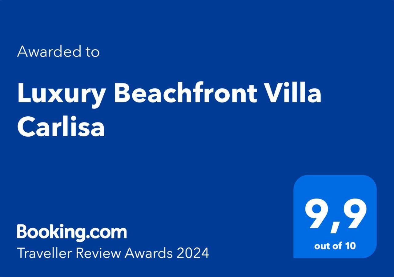 Luxury Beachfront Villa Carlisa Ciovo Bagian luar foto