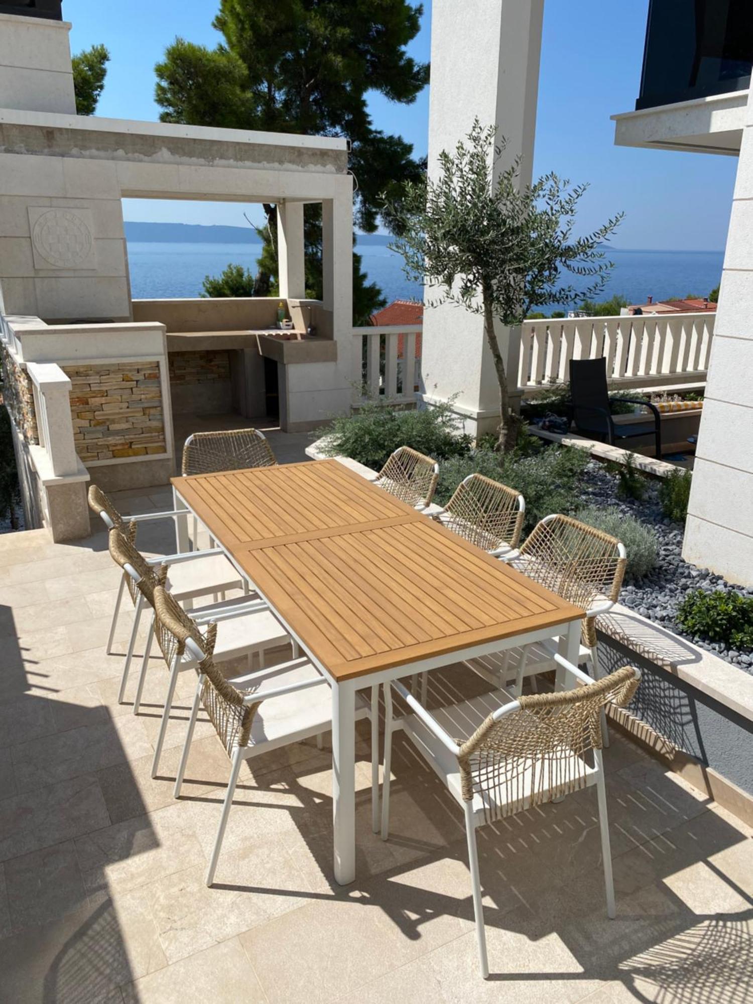 Luxury Beachfront Villa Carlisa Ciovo Bagian luar foto